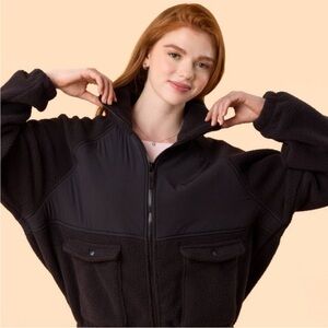 Elegant Black Teddy Jacket